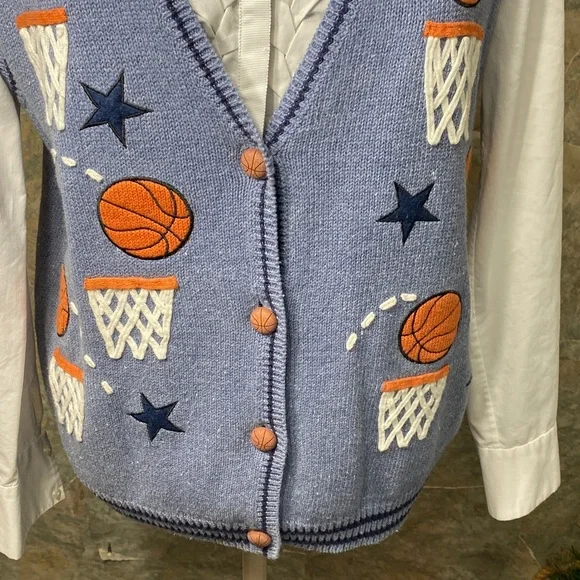 MANDAL BAY vest basketball player spectator cheerleader sport stars hoops - Picture 5 of 11